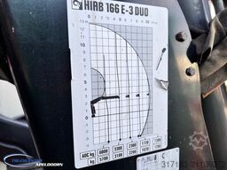 DAF CF 85.410 ATE, Hiab 166, 6x4 Steel spring