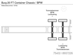 Burg 20 FT Container Chassis / BPW