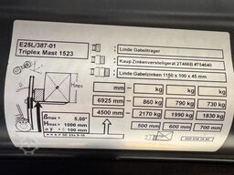 Linde E25 mit 6925 mm Hubhöhe!