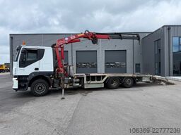 IVECO Stralis 420 6x2 Maschinetransport HMF1823 Crane