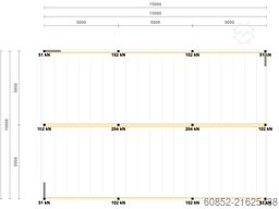 10x15m Lagerbühne , Belastung : 500kg/qm Unterkante: 3,0m , ca. 150qm Systembühne