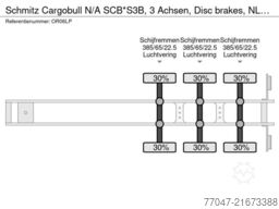 Schmitz Cargobull N/A SCB*S3B, 3 Achsen, Disc brakes, NL Trailer,...