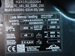 Linde 1,8t Elektrostapler E18 DUPLEX SS B 86%