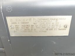 Siemens 1FT5074-0AF01-2 AC-VSA-Motor SN:EC510205346009
