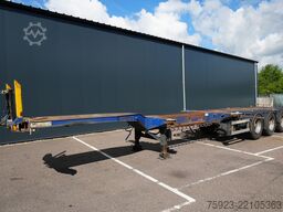 D-tec 3 axle container chassis extendable trailer