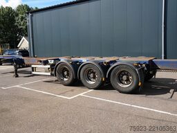 D-tec 3 axle container chassis extendable trailer