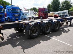 D-tec 3 axle container chassis extendable trailer