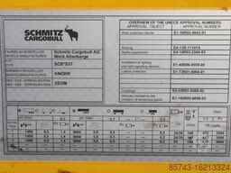 Schmitz Cargobull SCB3ST CoC Documents, TuV Loading Certif