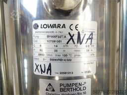Lowara SV805F22T/A Pumpe SN: 107391051 mit SM90RB14/322 --