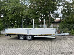 Möslein THT 11- G 6,2  Tandem Pritsche- Tieflader mit Rungentaschen