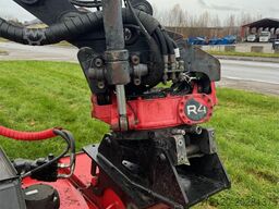 Huddig 1260C Backhoe w/ Palfinger crane, Lift, rototilt a