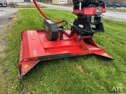 Huddig 1260C Backhoe w/ Palfinger crane, Lift, rototilt a