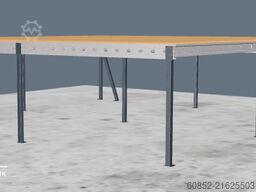 10x10m Lagerbühne , Belastung : 500kg/qm Unterkante: 2,5m , ca. 100qm Systembühne
