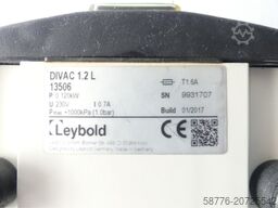  Leybold DIVAC 1.2L 200V~ Membranpumpe SN: 9931707