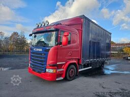 SCANIA G410 Volumen, Edscha, Hubdach+Tandemhänger