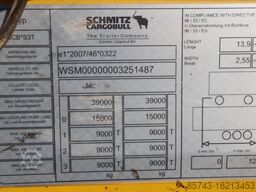 Schmitz Cargobull SCB3ST CoC Documents, TuV Loading Certif