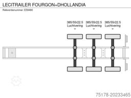 LECITRAILER FOURGON+DHOLLANDIA