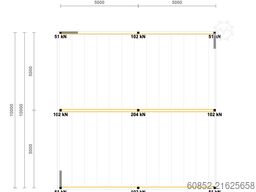 10x10m Lagerbühne , Belastung : 500kg/qm Unterkante: 3m ,ca. 100qm , Systembühne