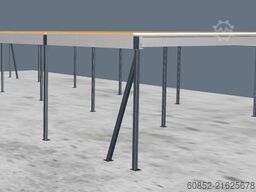10x25m Lagerbühne , Belastung : 500kg/qm Unterkante: 3,0m , ca. 250qm Systembühne