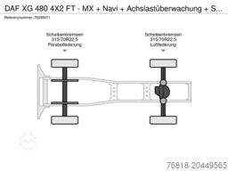 DAF XG 480 4X2 FT - MX + Navi + Achslastüberwachung