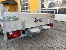 Saris 255cm x 153cm 1,5t Rampen+kl. Frontwand