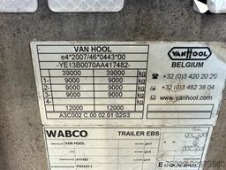 Van Hool 3-ASSIGE OPLEGGER 20FT/30FT ADR CHASSIS / galva...