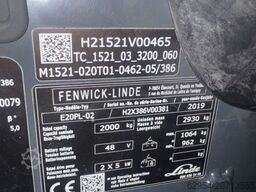Linde E 20 PL-02 EVO Triplex STVO Kabine ZVG