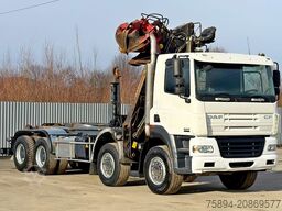 DAF CF 85.430 * ABROLLKIPPER + JONSERED J1320 Z /8x4