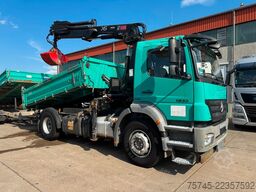 MERCEDES-BENZ AXOR 1833*HIAB KRAN 12 M*MEILLER* MIT ANHÄNGER *