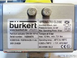 Bürkert SC15-6 / SC00015-6U F03F05-N-DS-11 AU Pneumatischer Schwenkantrieb 214529