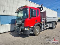 Scania P 320 B4x2NA Kipper Kran Winterdienst komplett Sch