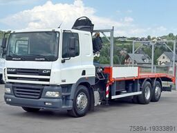 DAF CF 85.380*ABSCHLEPPWAGEN 7,20m+ HIAB 144 B-2 DUO