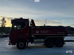 Scania R650 6x4 tipper truck with Sørling triple-axle tra