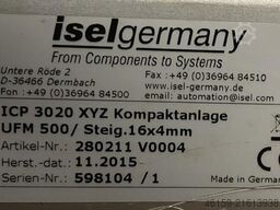 WEINIG ISEL 3020 XYZ TEMPLATE MAKER