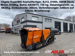 Vögele Super 800 Asphaltfertiger Nivellierung