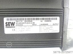 SEW-EURODRIVE Eurodrive MDx60A0075-5A3-4-00 SN: 0345632 generalüberholt mit 12 Monaten Gewährleistung