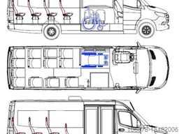 MERCEDES-BENZ Sprinter EV Novus Cityline Sitzplätze 13 +2Klap