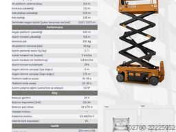 Galen 6+2m Scissor Lift Electric