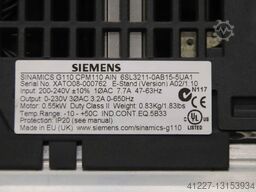 Siemens G110 CPM110 AIN  6SL3211-0AB15-5UA1