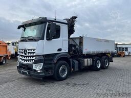 MERCEDES-BENZ Arocs 2543 L 3-Achs Kipper Kran Hiab 211 5xhydr.