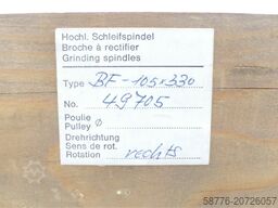  SFJ BF 105 / BF-105X330 Hochleistungs-Schleifspindel SN:49705 - ungeb.! -