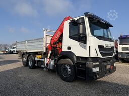 Iveco Stralis 260SY46 Kipper + Kran FASSI F195