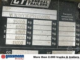 General trailer SYY3FP Plattformauflieger, Liftachse