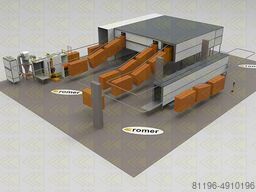 ROMER-Lakiernie-automatyczne,hybrydowe Power&free, poprzeczny krzyżowy,łańcuch