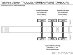 Van Hool 3B0064 TROMMELREMMEN/FREINS TAMBOURS