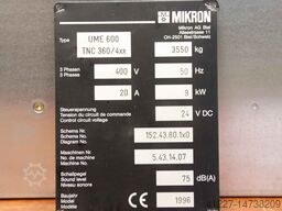 Siemens Mikron 6SN1123-1AA00-0CA0 UME 600