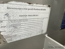 KNAPEN SCHUBBODEN 92QM, CARGOFLOOR, LIFT-LENK, FUNK, BPW, TÜV NEU