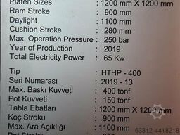  400t 4 Säulenpresse Tiefziehkissen 250t