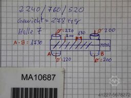 Waeschle 2240/760/H520 mm