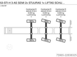  KWB P-453-STI-H 3-AS SEMI 2x STUURAS 1x LIFTAS S